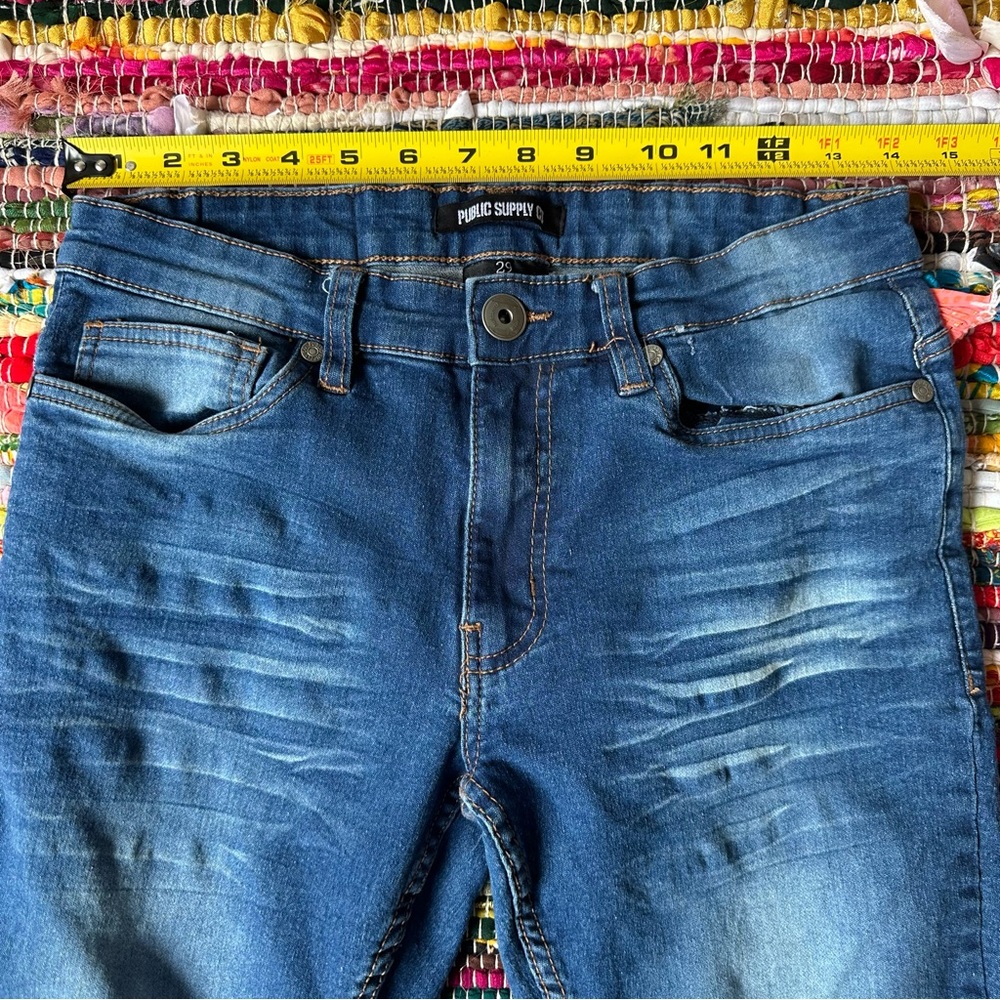 Public Supply CO‎ Blue Skinny Jeans Size 29 - Picture 7 of 9